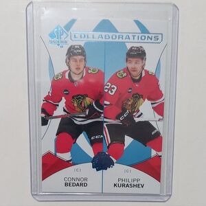Connor Bedard & Philip Kurashev SP Authentic Collaborations Hockey Card Insert